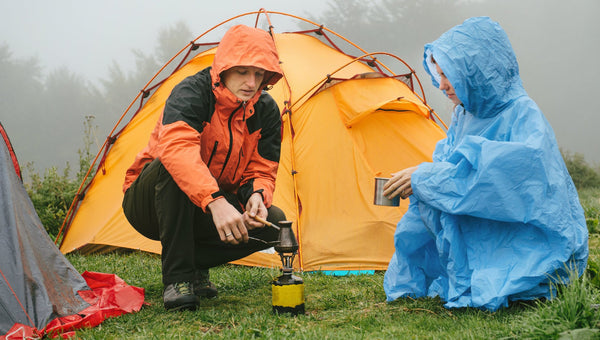 camping in the rain