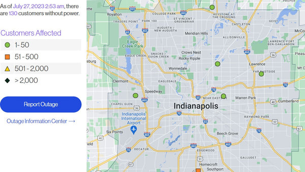 Power Outage in Indianapolis,Check Latest Outage Map:
