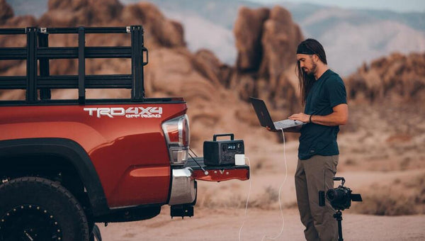 road trip with portable solar