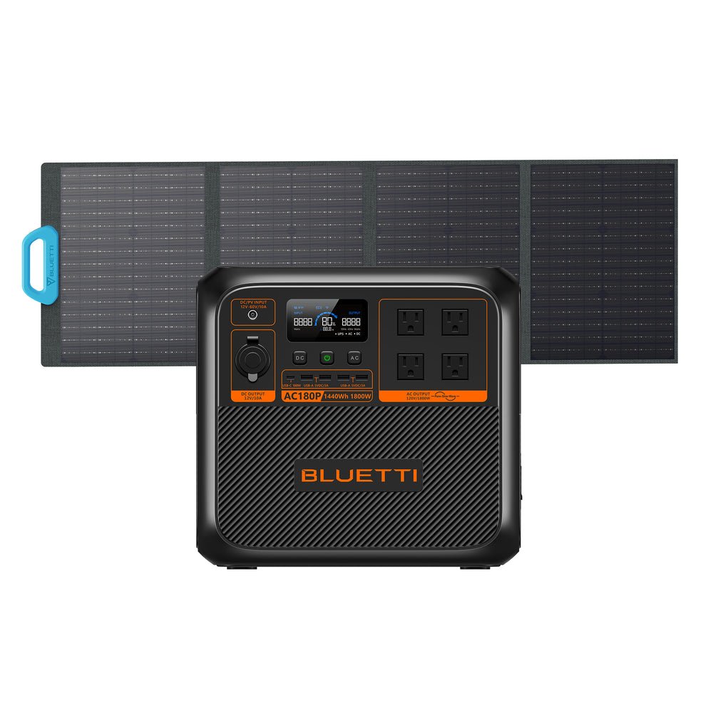 BLUETTI AC180P Portable Power Station | 1,800W 1,440Wh