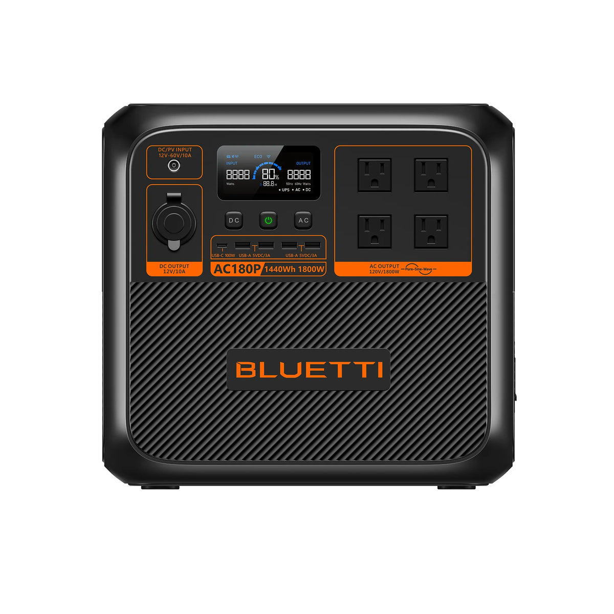 BLUETTI AC180P Solar Portable Power Station-A