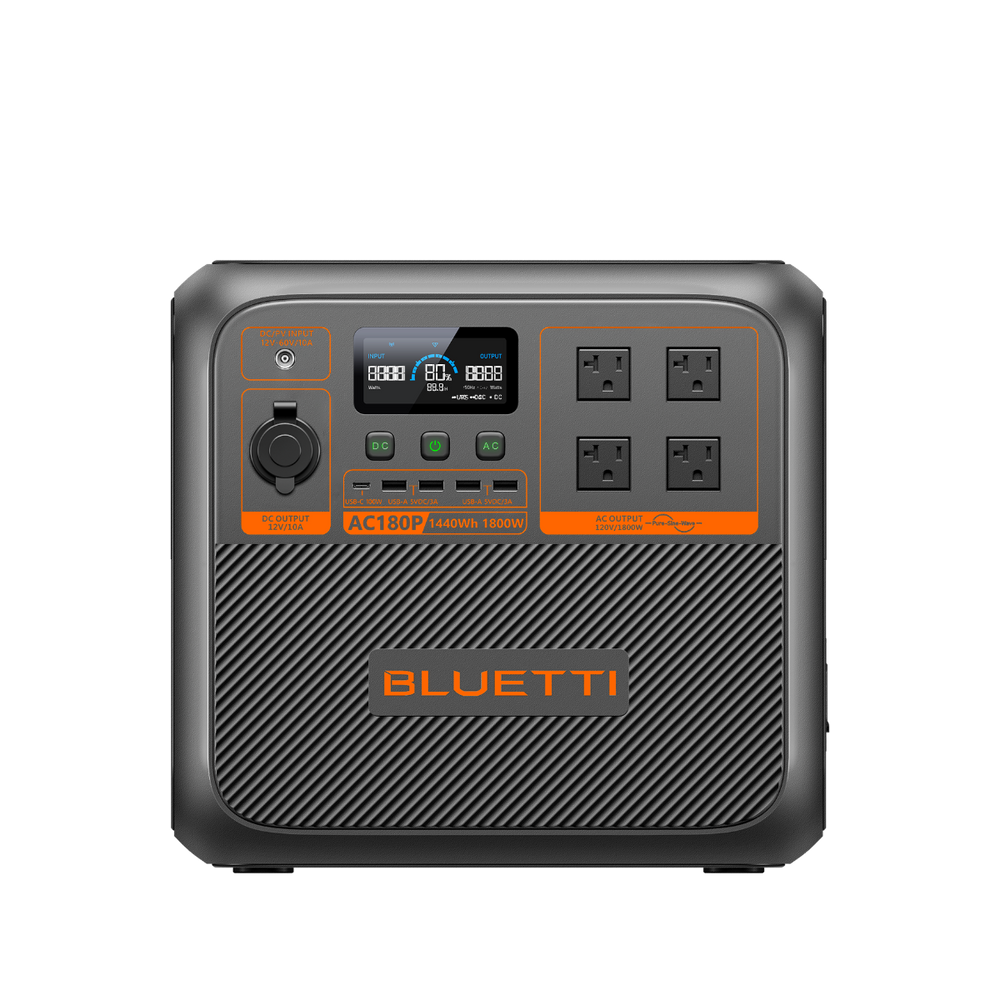 BLUETTI AC180P Portable Power Station | 1,800W 1,440Wh