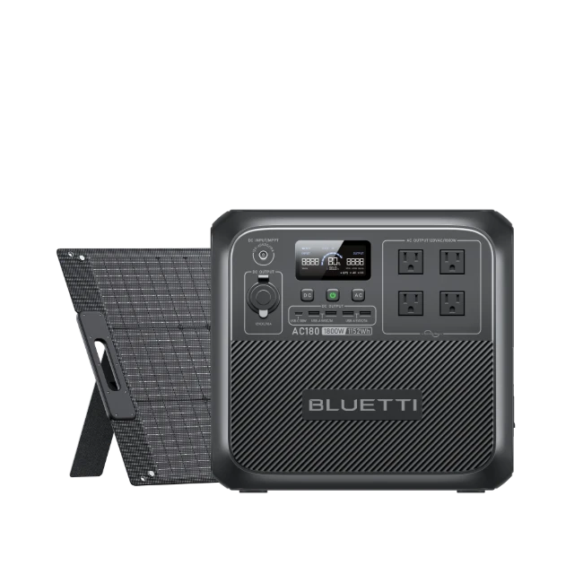 BLUETTI AC180 Solar Portable Power Station-AA