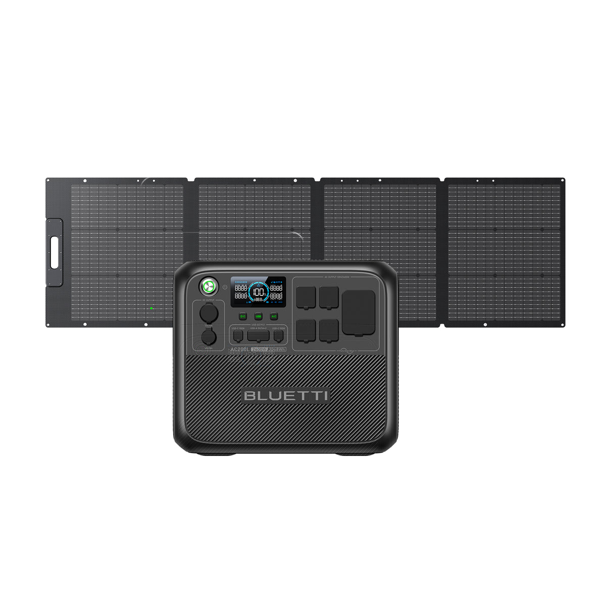 BLUETTI AC200L+PV200D Portable Power Station-A
