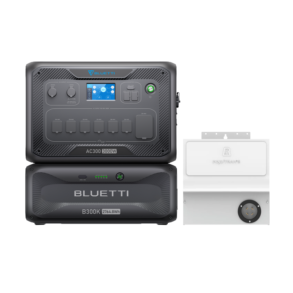 BLUETTI AC300+B300K+Home integration Kit (120V) | Home Battery Backup