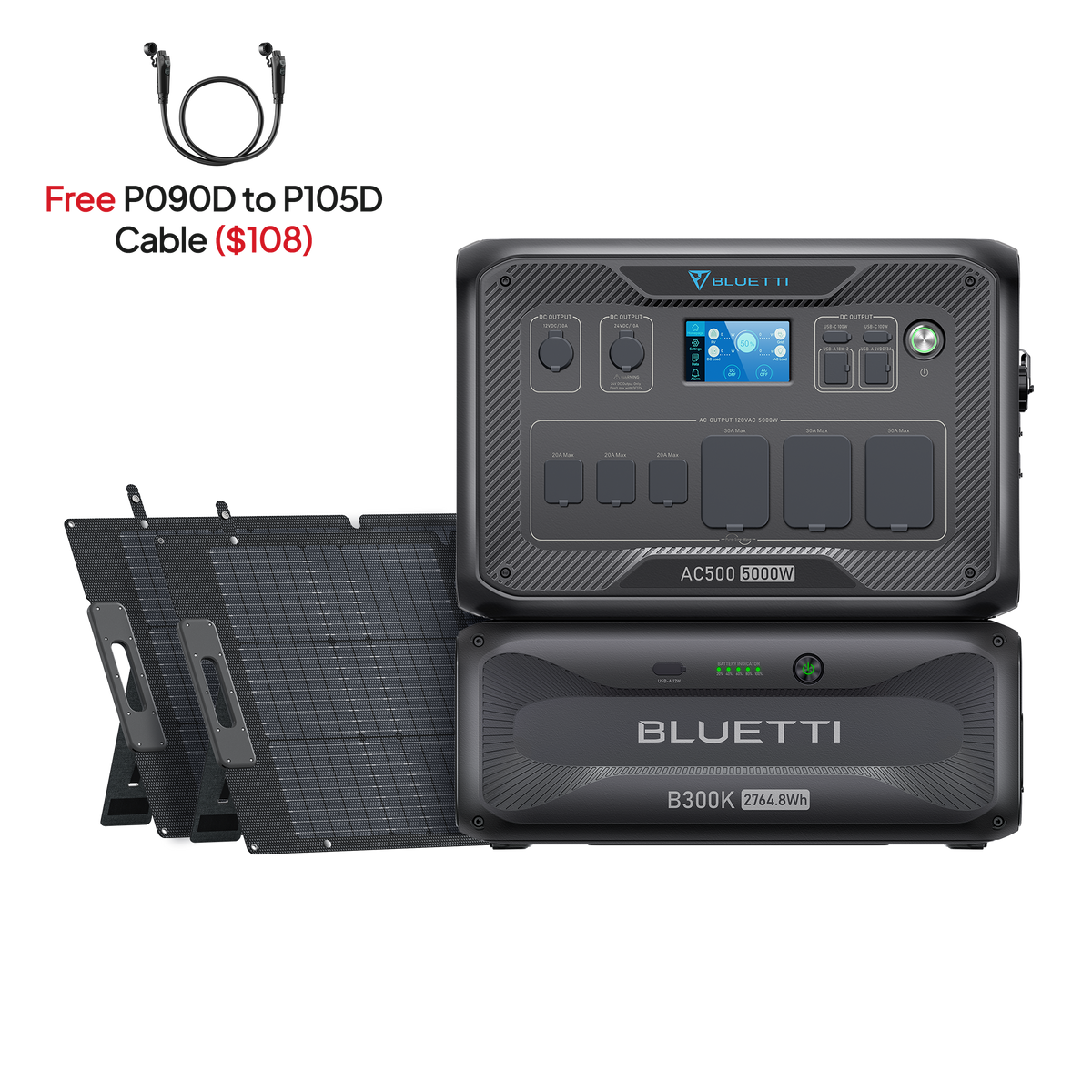 BLUETTI AC500+B300K+2*200W Solar-A