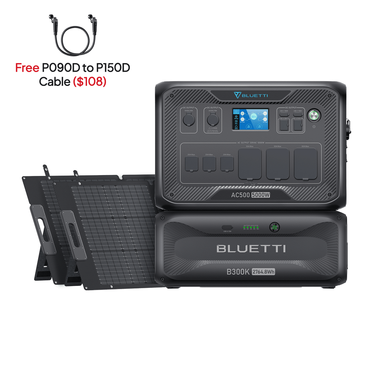 AC500+B300K+2*200W | Solar Generator