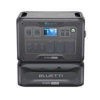 BLUETTI Solar Generator AC500 & B300K Expansion Battery, 2,764.8Wh LiFePO4 Battery Generator w/ 6 5,000W AC Outlets (10KW Peak), 50A NEMA 14-50R, Modular Power System for Home Use, Emergency