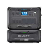 BLUETTI Solar Generator AC500 & B300K Expansion Battery, 2,764.8Wh LiFePO4 Battery Generator w/ 6 5,000W AC Outlets (10KW Peak), 50A NEMA 14-50R, Modular Power System for Home Use, Emergency