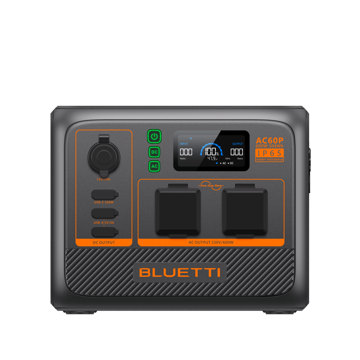 BLUETTI AC60P Portable Power Station | 600W 504Wh