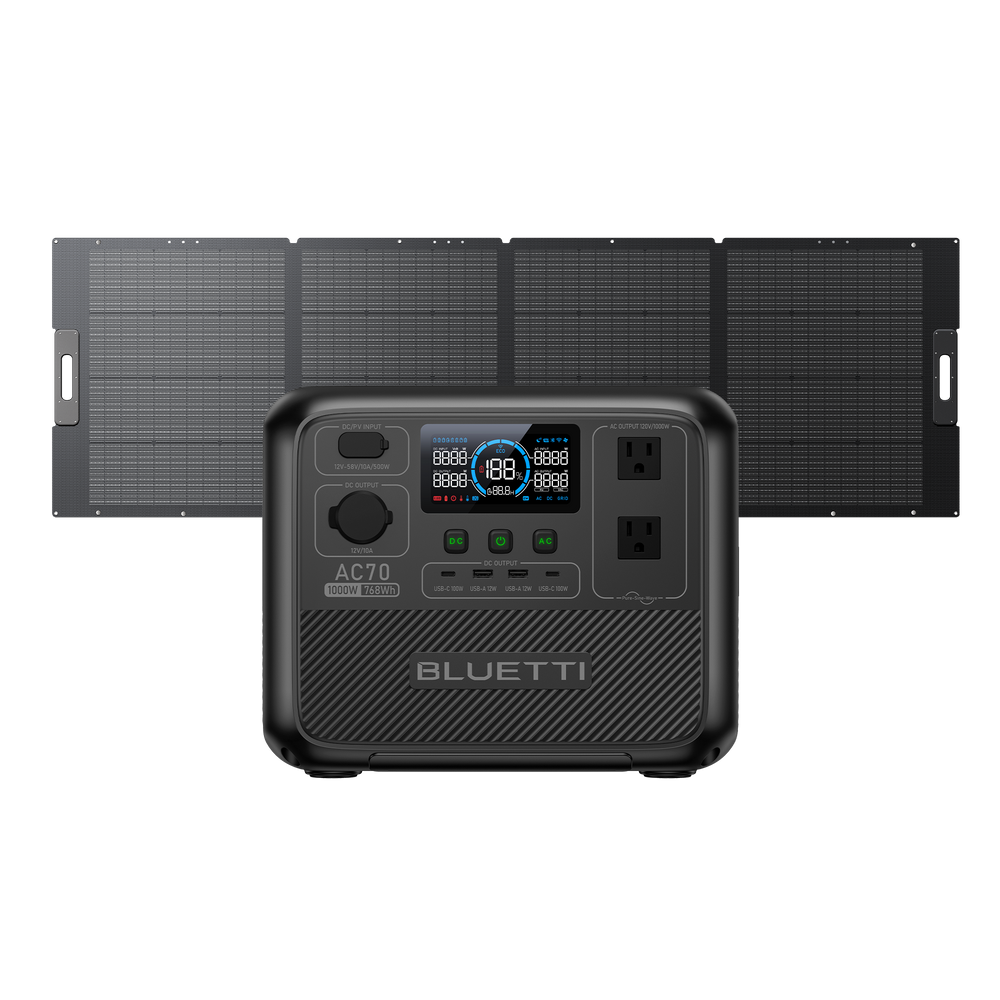 BLUETTI AC70 Portable Power Station | 1,000W 768Wh