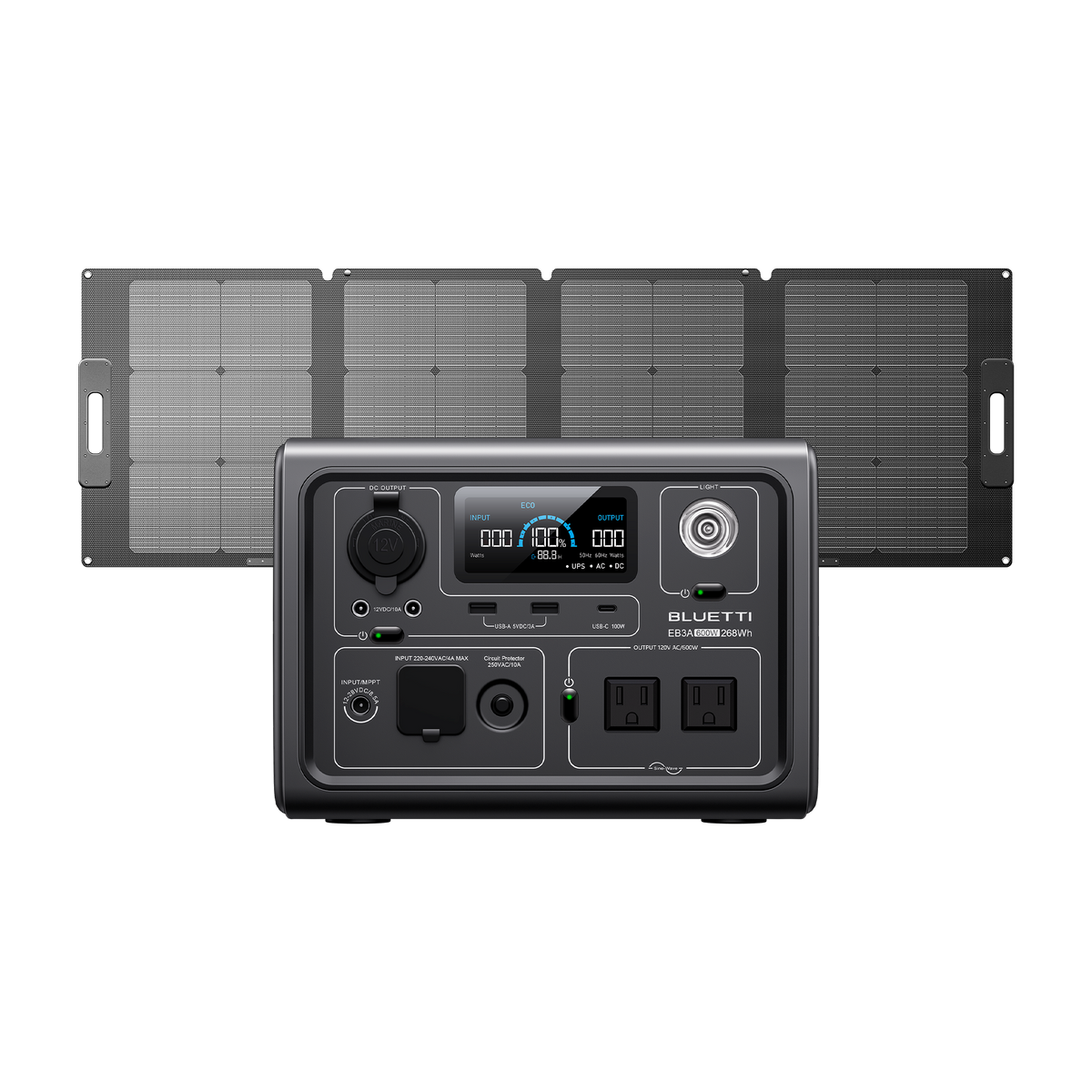 BLUETTI EB3A Portable Power Station | 600W 268Wh