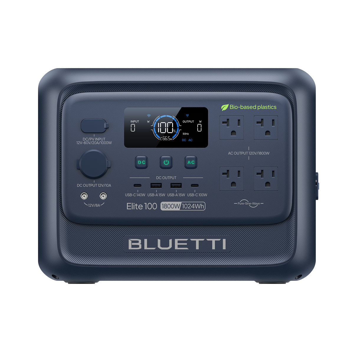 BLUETTI Elite 100 V2 Bio-based plastics Portable Power Station -A