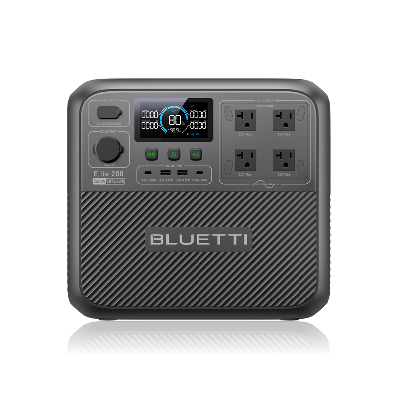 BLUETTI Elite 200 V2 Portable Power Station | 2,600W 2,073.6Wh