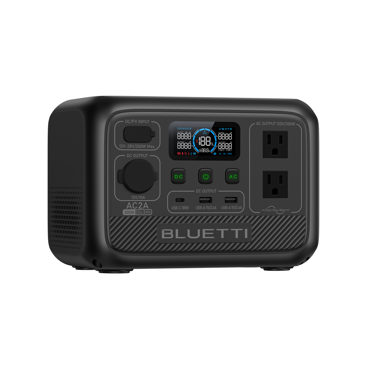 BLUETTI AC2A Portable Power Station | 300W 204Wh