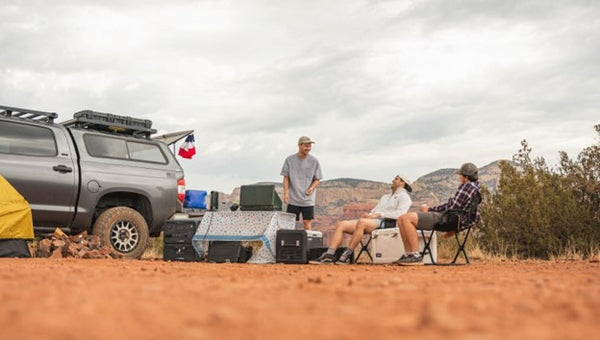 Portable solar panels and generators for camping