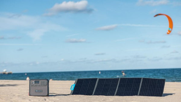 Portable Solar Panels and Solar Generators for the beach