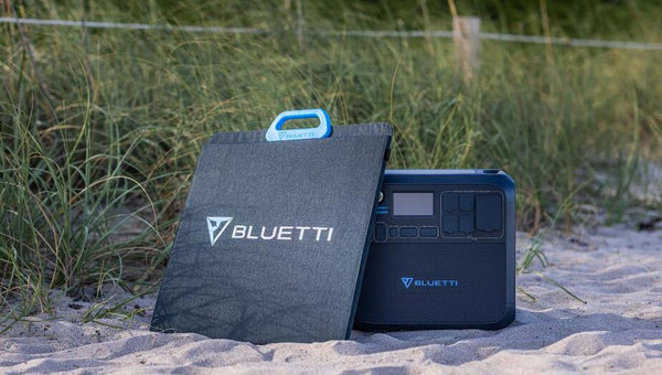 bluetti solar under sun