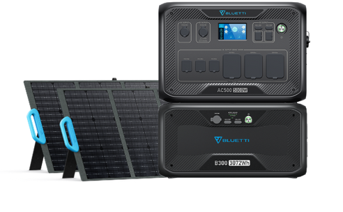 Station électrique portable BLUETTI EB3A avec Panneau Solaire PV200,268Wh  Station d'Énergie Portable 600W,LiFePO4 Batterie de Secours pour Camping