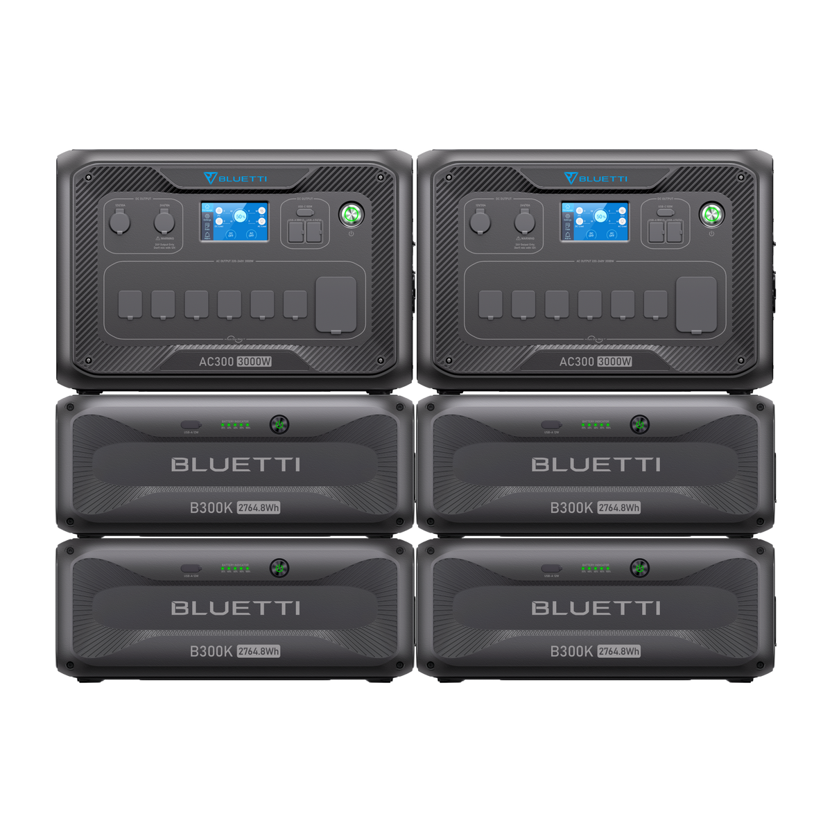 BLUETTI 2*AC300+4*B300K | Home Battery Backup