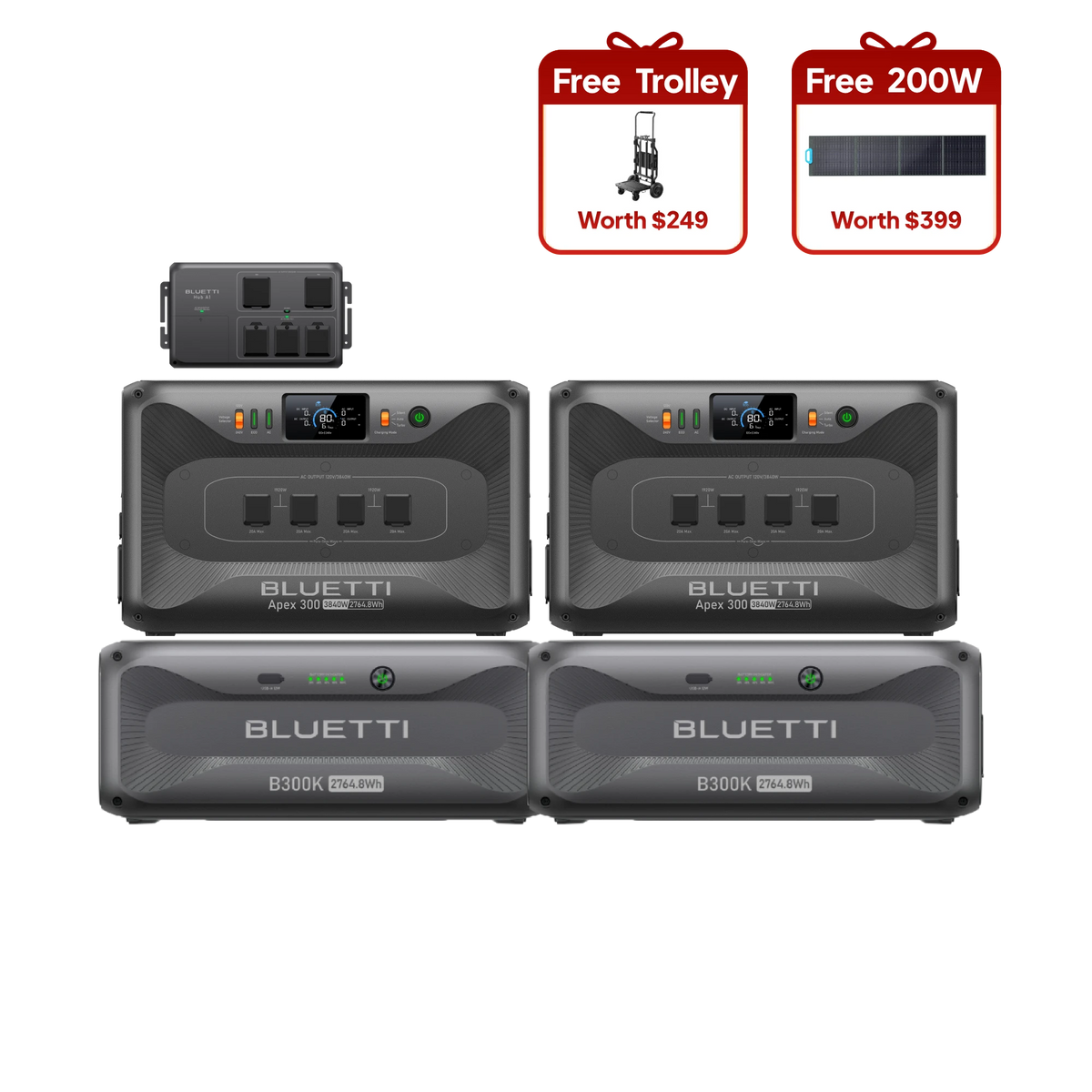 2*Apex 300+2*B300K+Hub A1