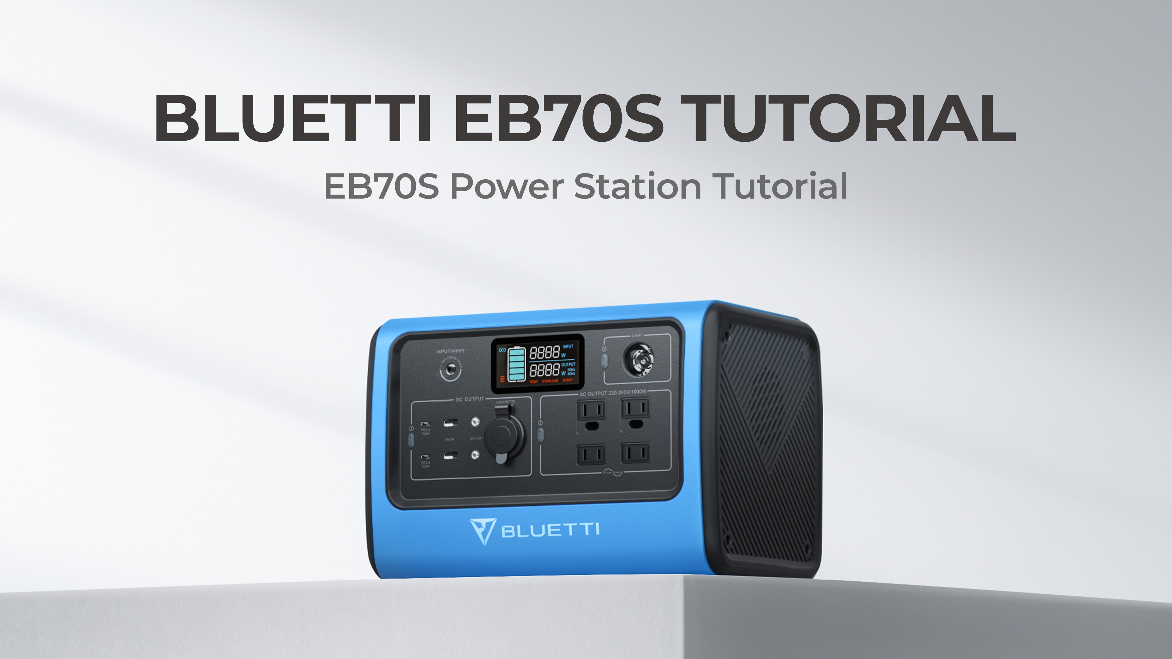 BLUETTI EB70S Portable Power Station | 800W 716Wh | For Camping 