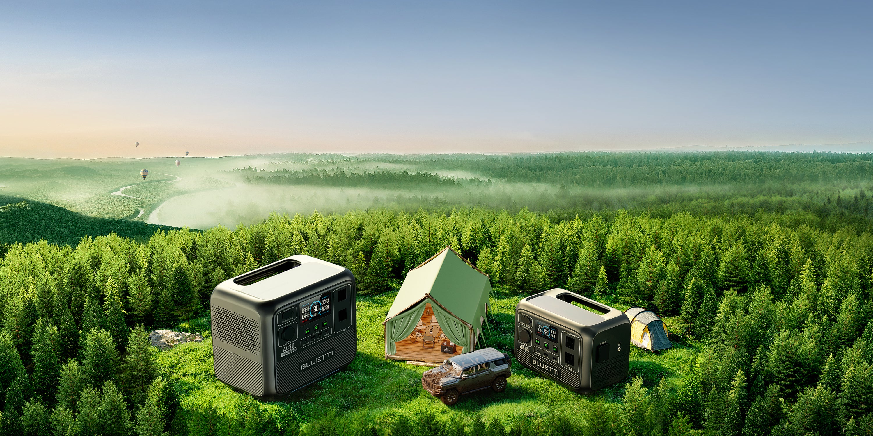 BLUETTI AC2A & AC70 Unleash Portable Power for Your Adventures