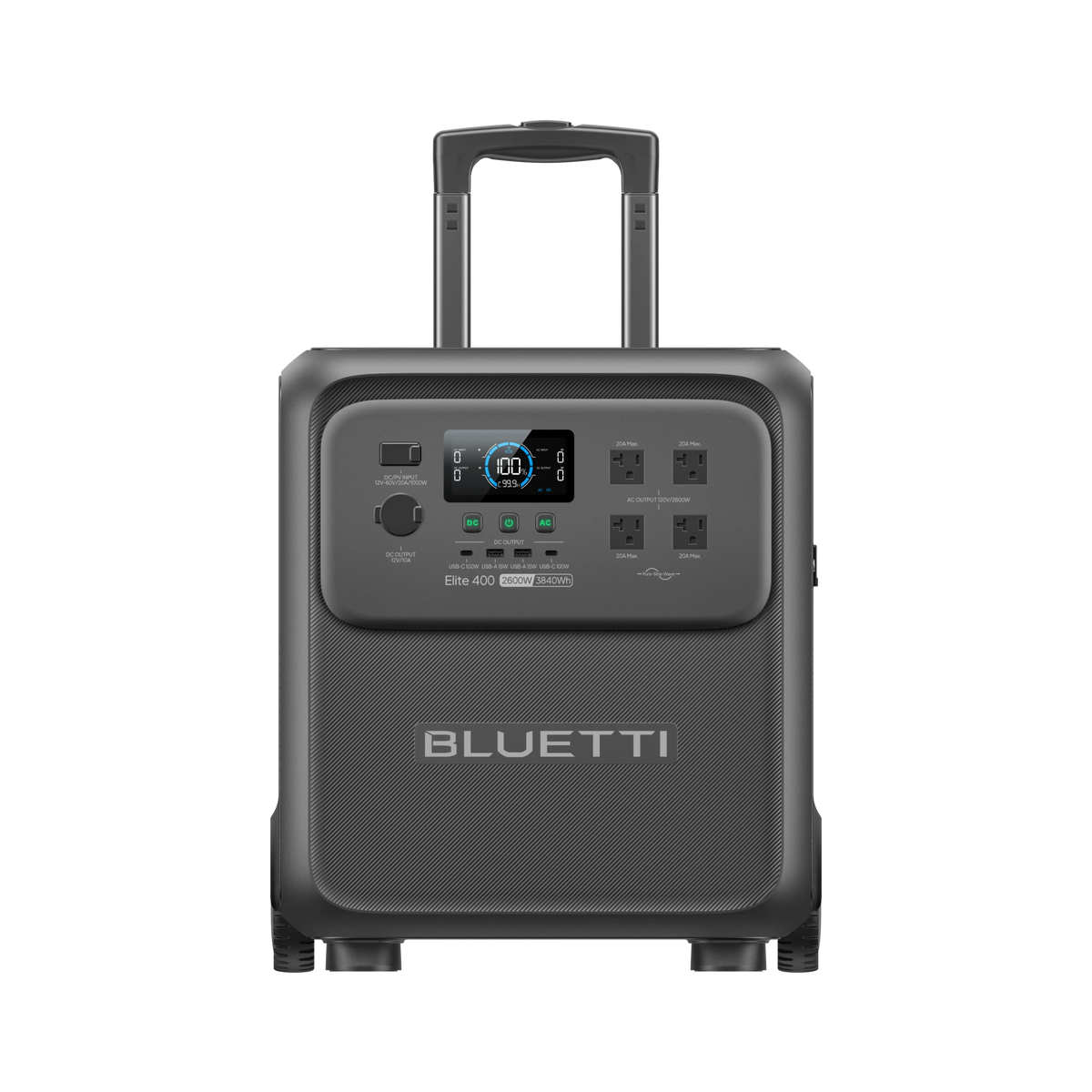 BLUETTI Elite 400 Portable Power Station | 3,840Wh, 2,600W