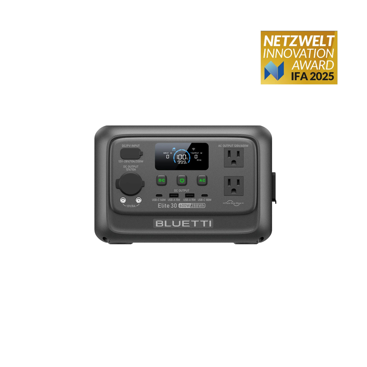 BLUETTI Elite 30 V2 Portable Power Station | 600W 288Wh