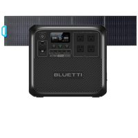 BLUETTI Solar Generator AC180 with 200W Solar Panel (Ships Separately), 1,152Wh Portable Power Station w/ 4 1,800W (2,700W Surge) AC Outlets, LFP Power for Camping, Off-Grid