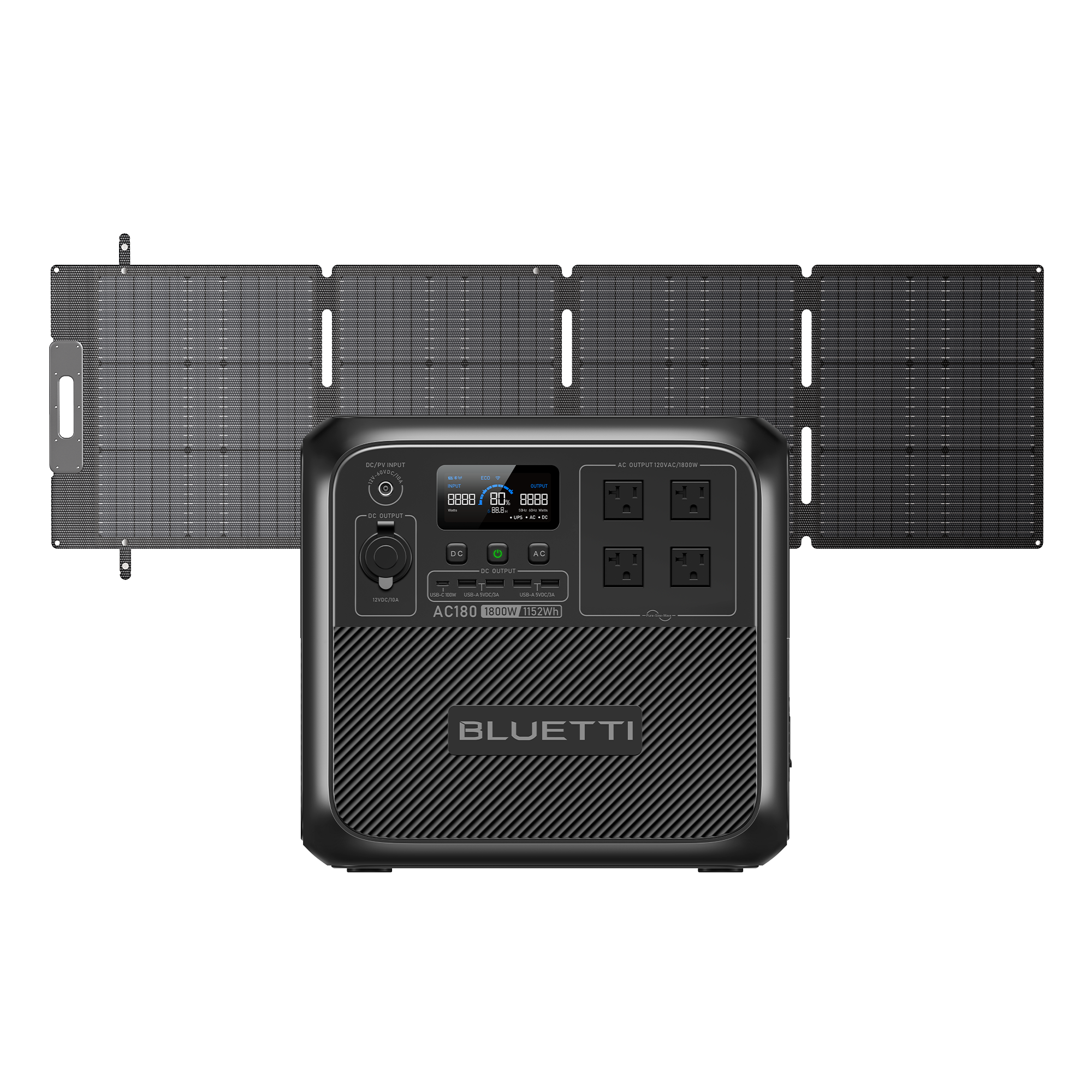 AC180 Solar Generator | 1,800W 1,152Wh