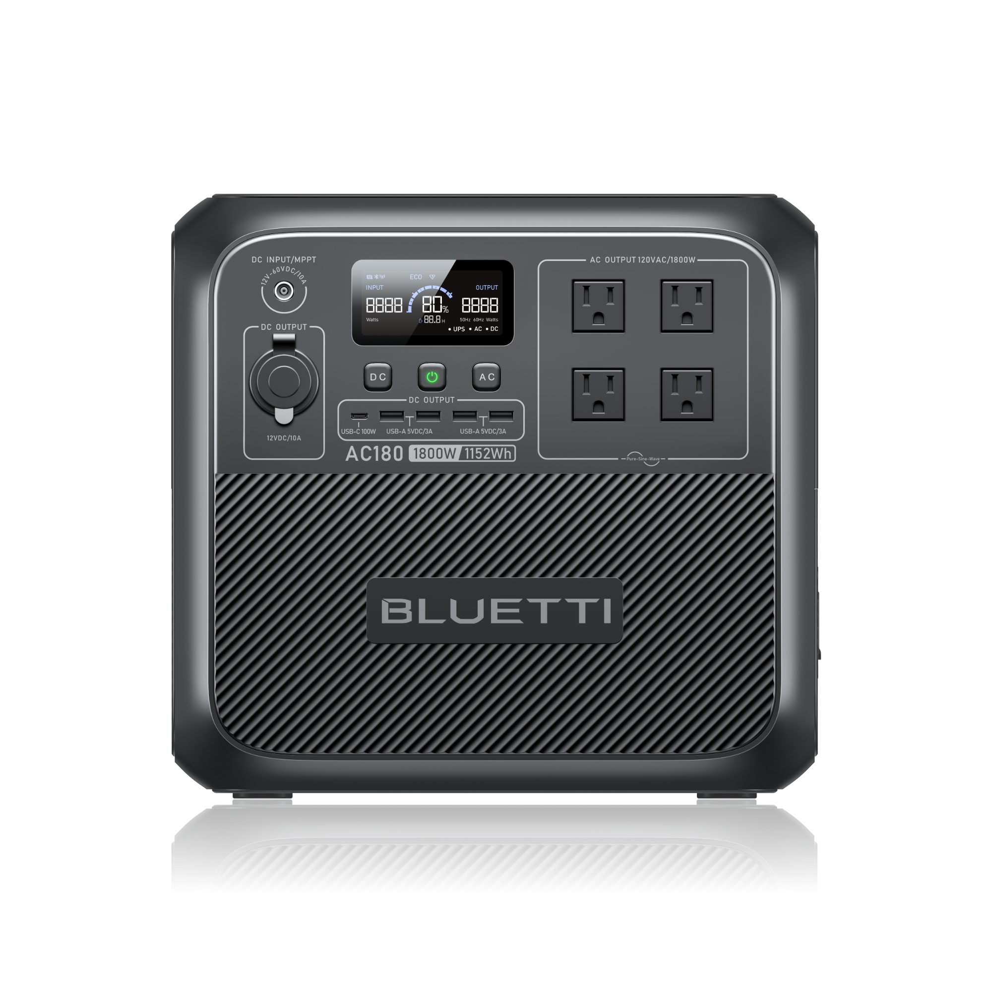 AC180 Solar Portable Power Station | 1,800W 1,152Wh