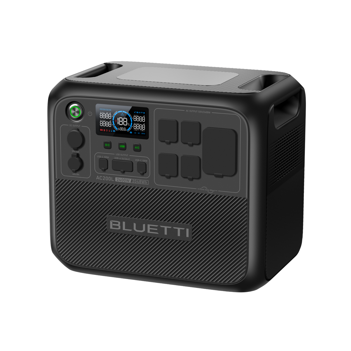 BLUETTI AC200L Solar Generator | 2,400W 2,048Wh