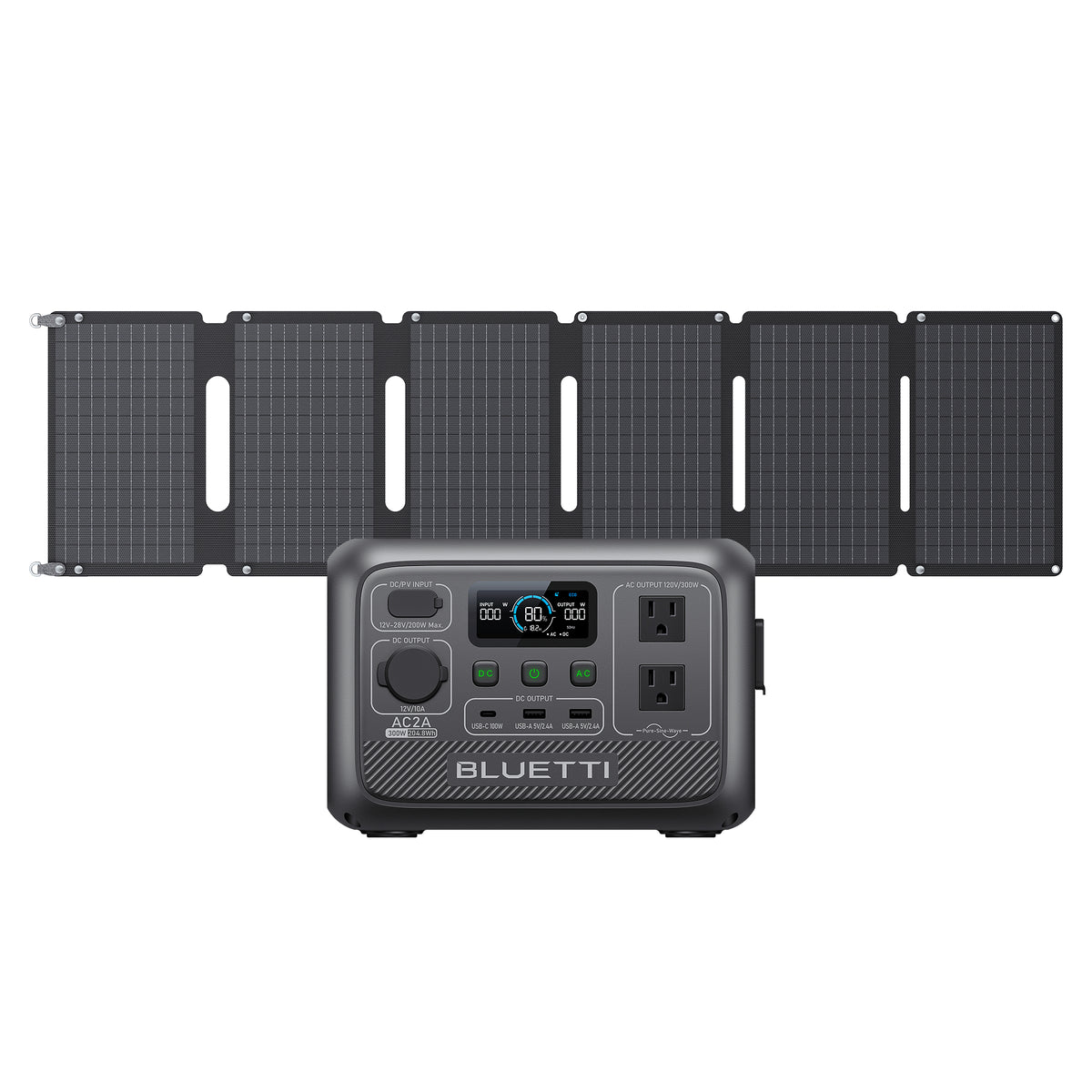 BLUETTI AC2A+PV60L Portable Power Station-A