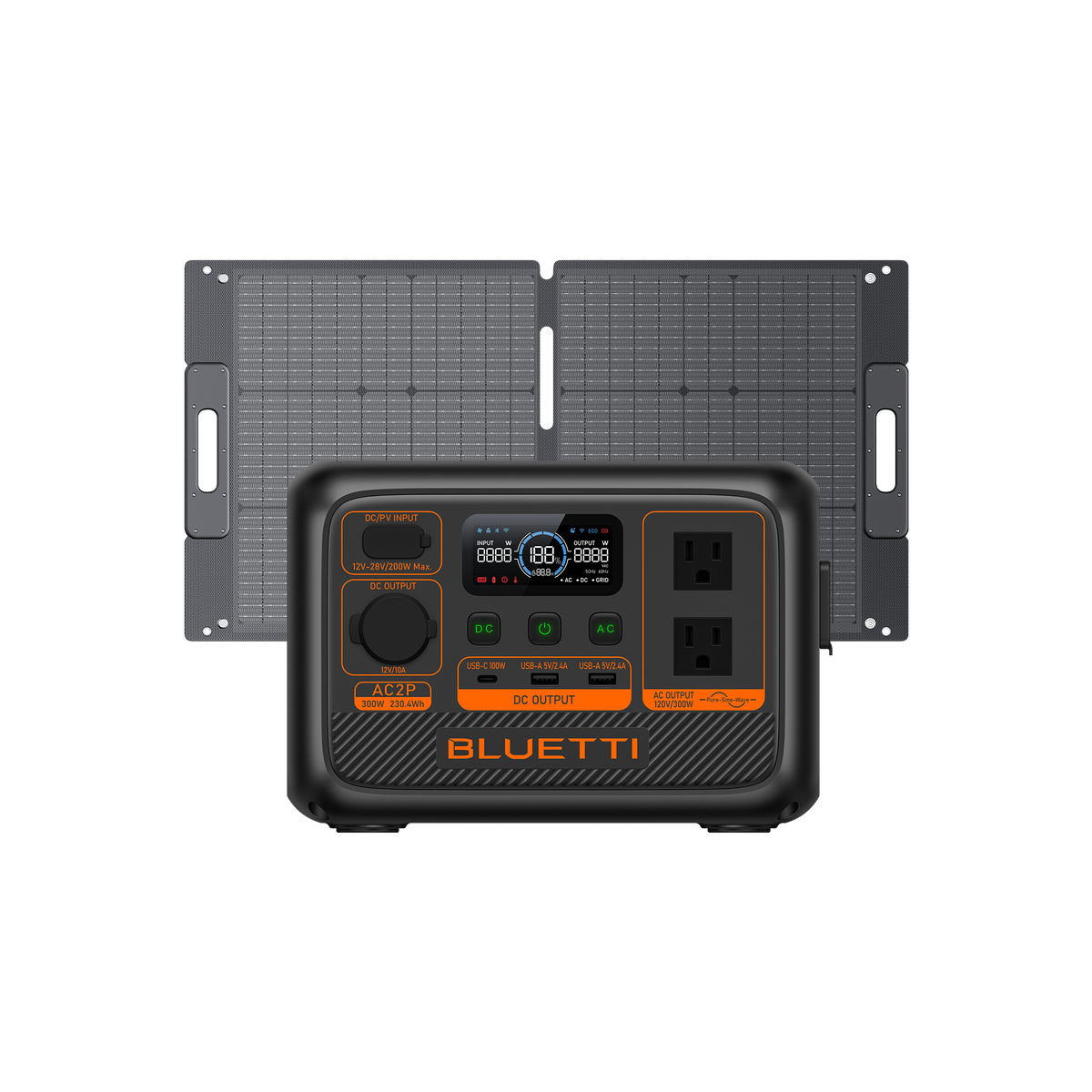 BLUETTI AC2P Portable Power Station | 300W 230.4Wh