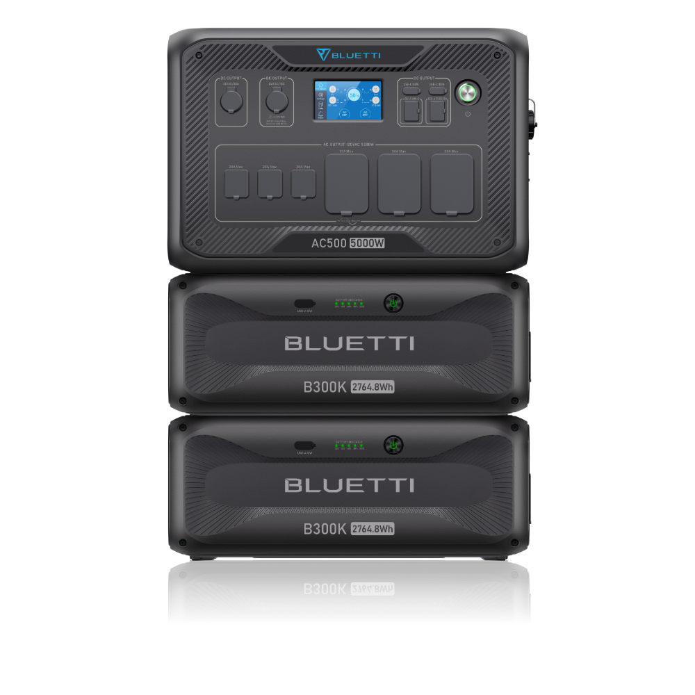 BLUETTI AC500+2*B300K (Free P090D-P150D Cable) | Home Battery Backup