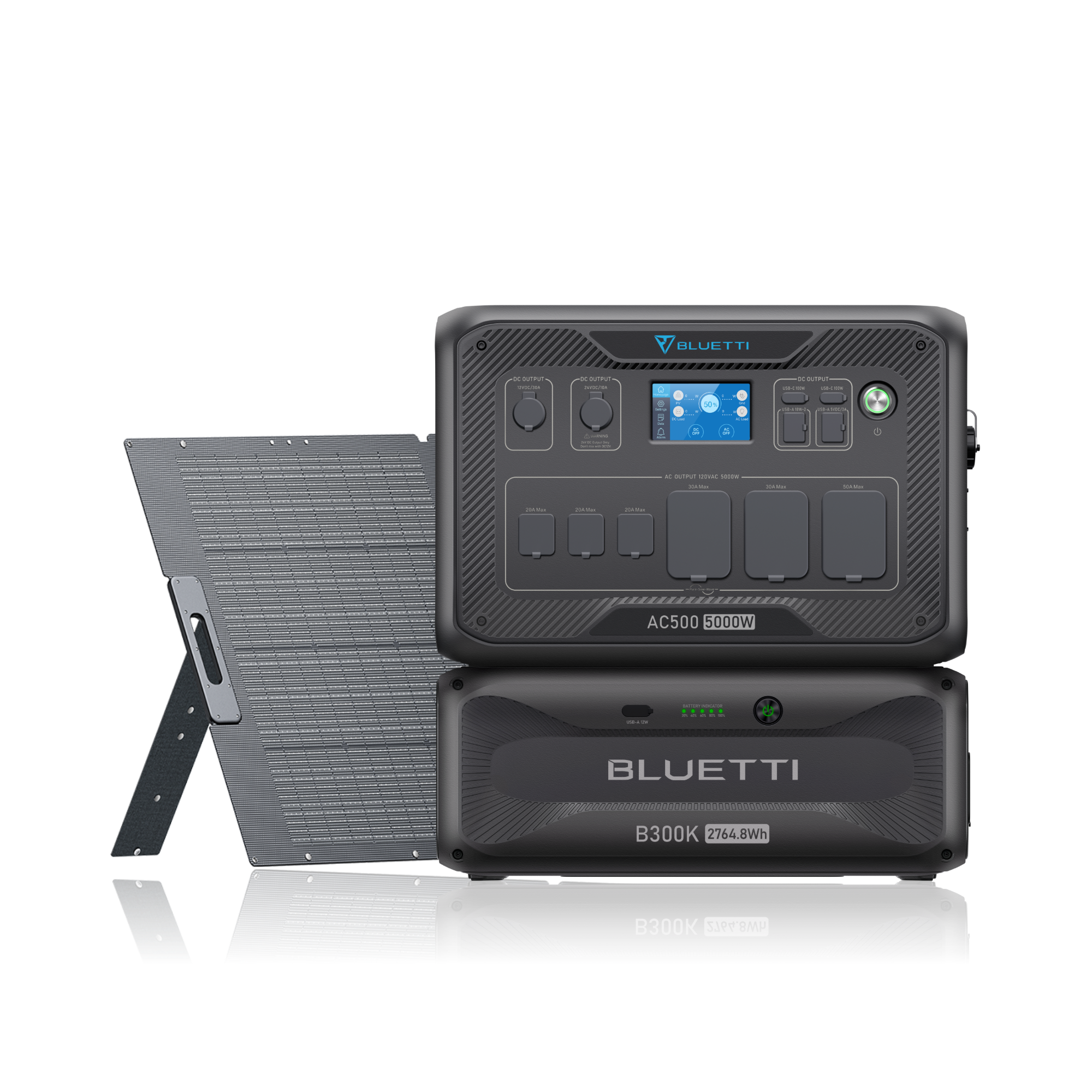 BLUETTI AC500+B300K+PV350D | Whole-Home Battery Backup Power