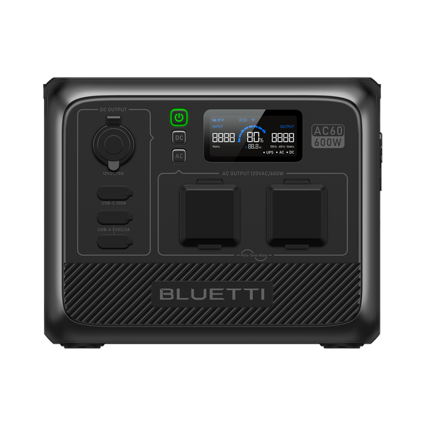 BLUETTI ブルーティー AC60 ポータブル電源 BLUETTI AC60 Portable Power Station For Camping| 600W 403Wh