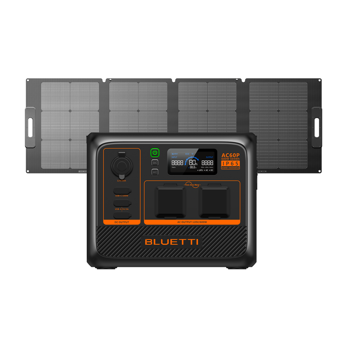BLUETTI AC60P Portable Power Station | 600W 504Wh