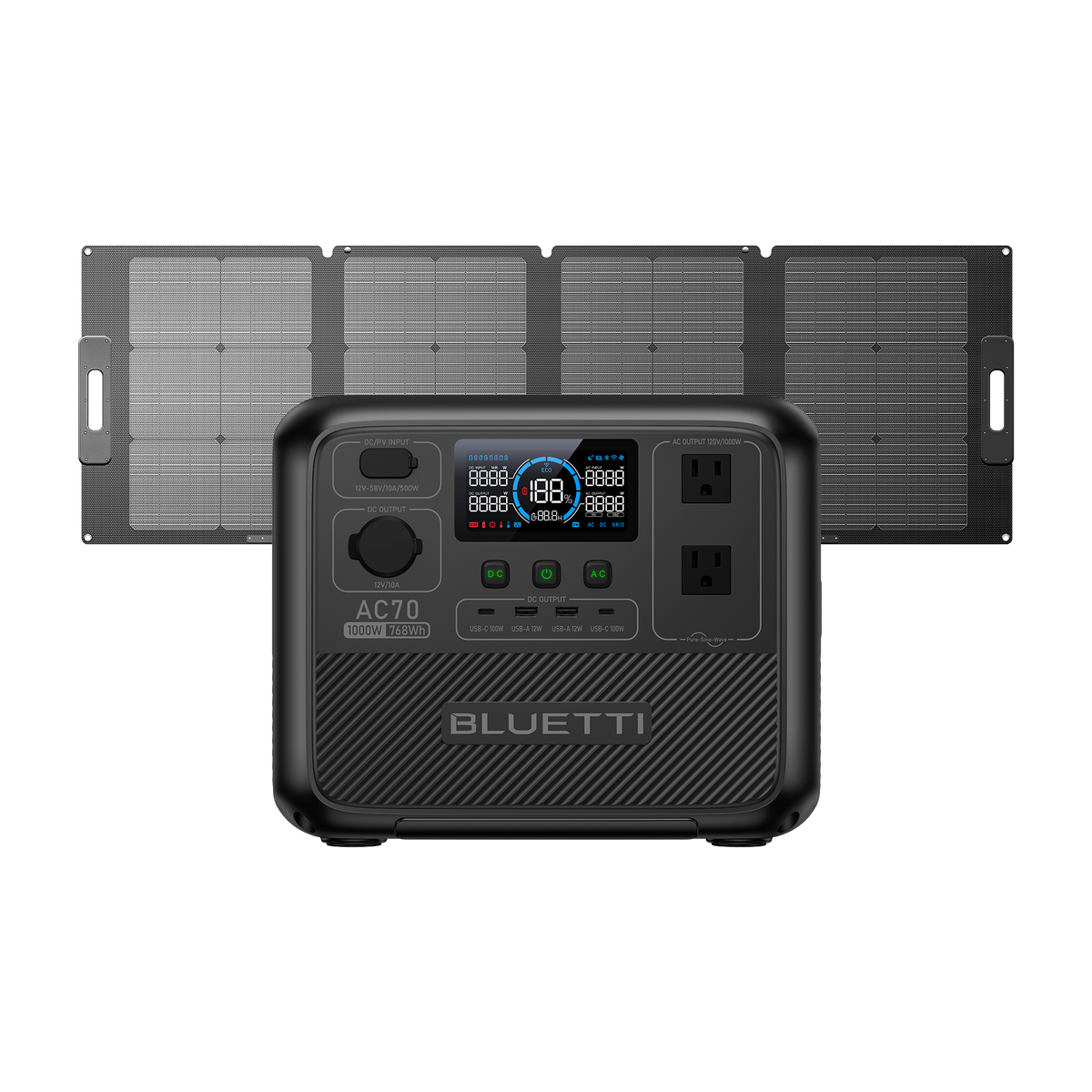 BLUETTI AC70 Portable Power Station | 1,000W 768Wh - BLUETTI US