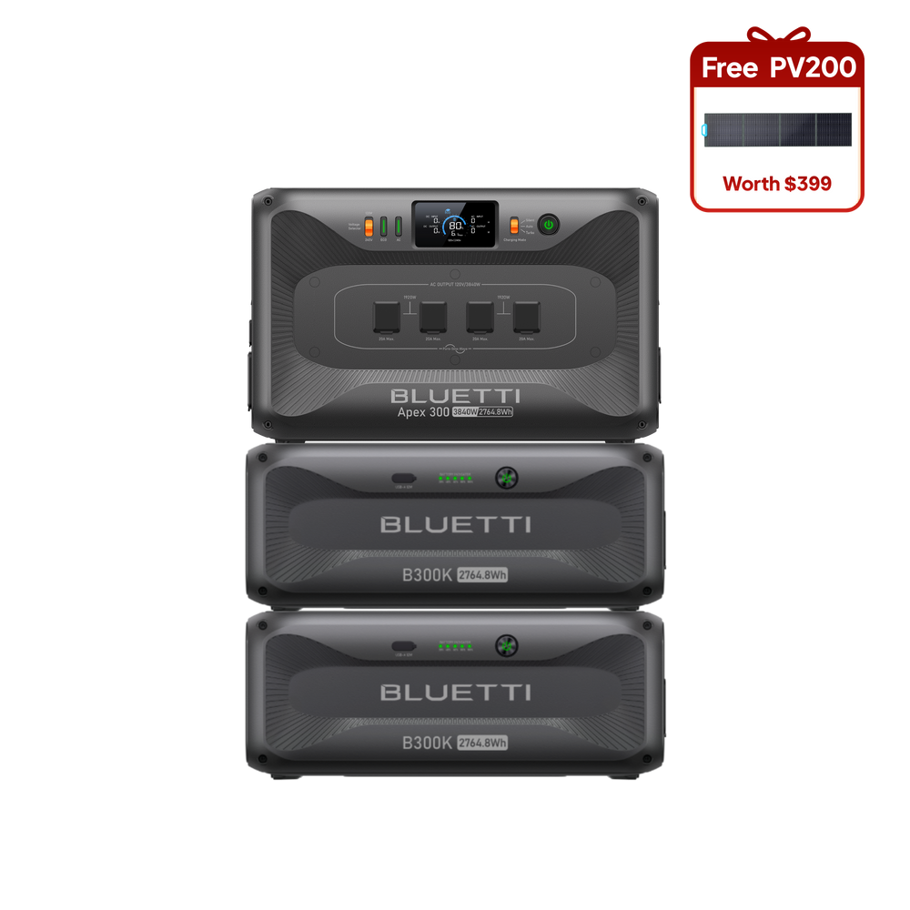 Apex 300+2*B300K+ Free 200W Solar(Value $399)