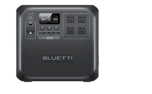 Bluetti AC180 1800W 1152Wh Solar Generator Portable Power Station 36Ah  LiFePO4 Battery Powerstation APP Control Fast