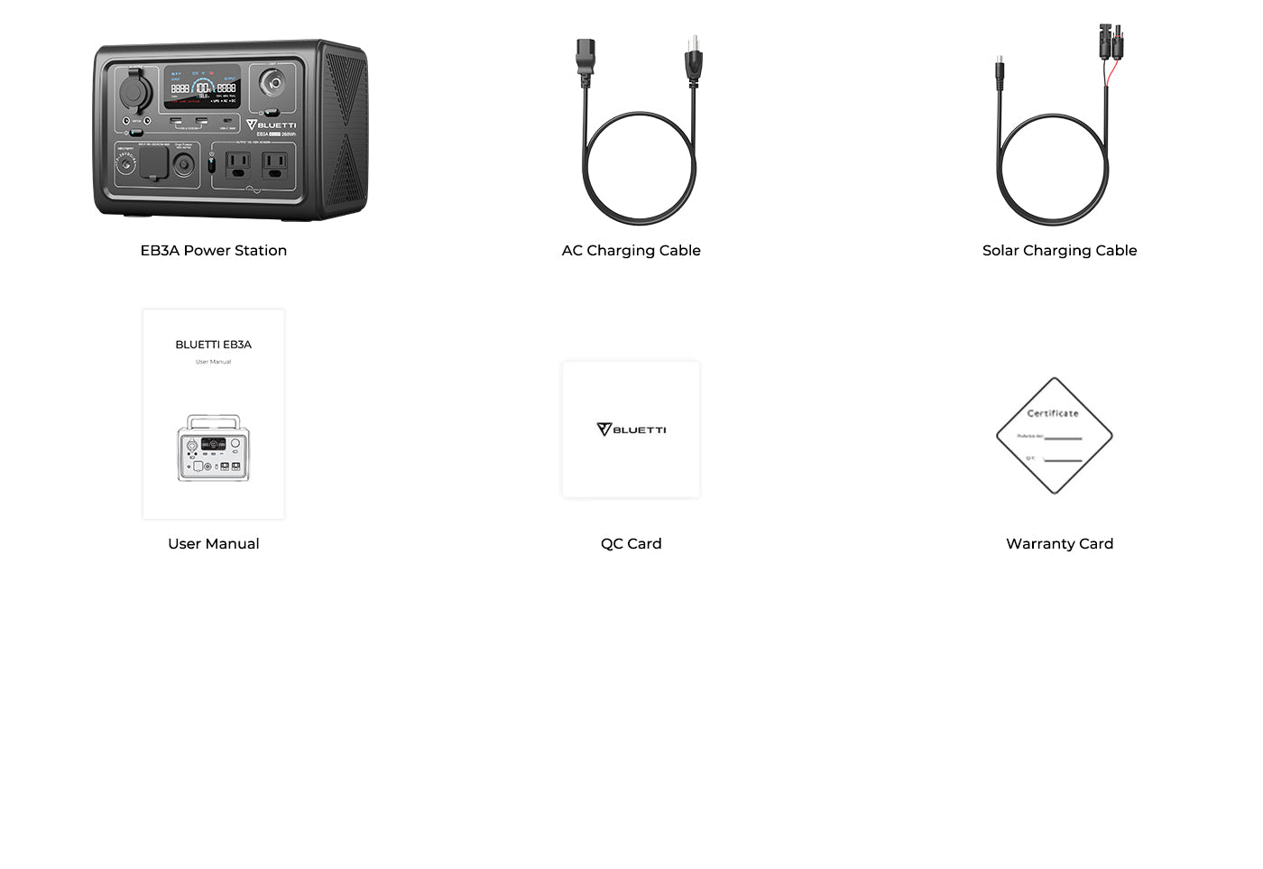 BLUETTI EB3A 600W 268Wh Portable Power Station 