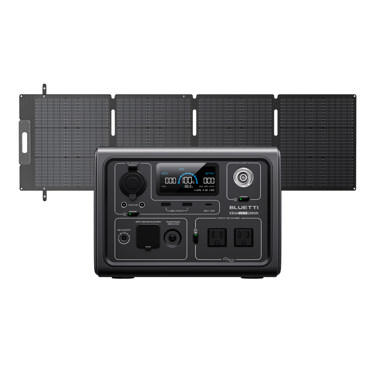 BLUETTI EB3A Portable Power Station | 600W 268Wh