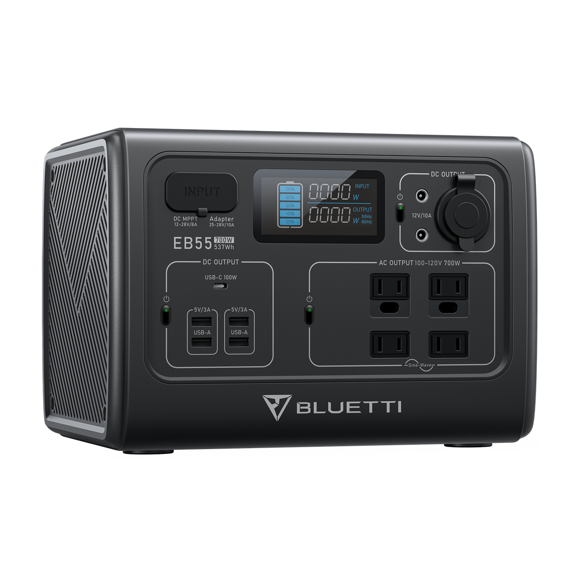 BLUETTI EB55 Portable Power Station 700W 537Wh Portable Lithium