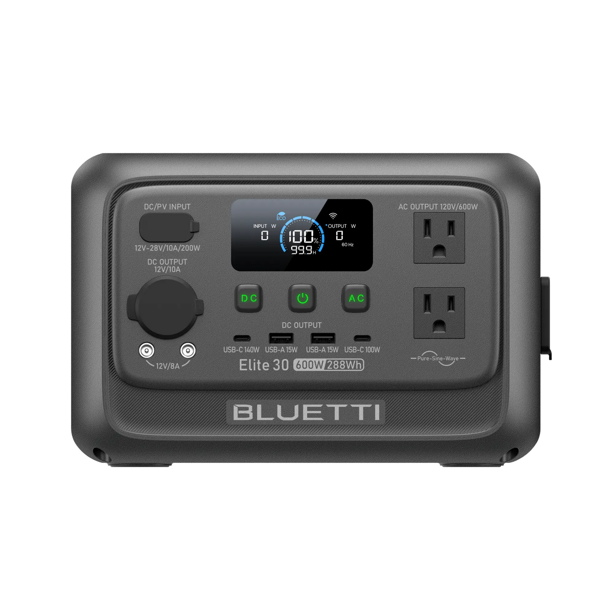 BLUETTI Elite 30 V2 Portable Power Station | 600W 288Wh