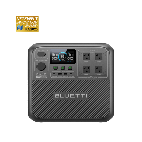 BLUETTI Elite 200 V2 Portable Power Station - 2073.6Wh, 2600W