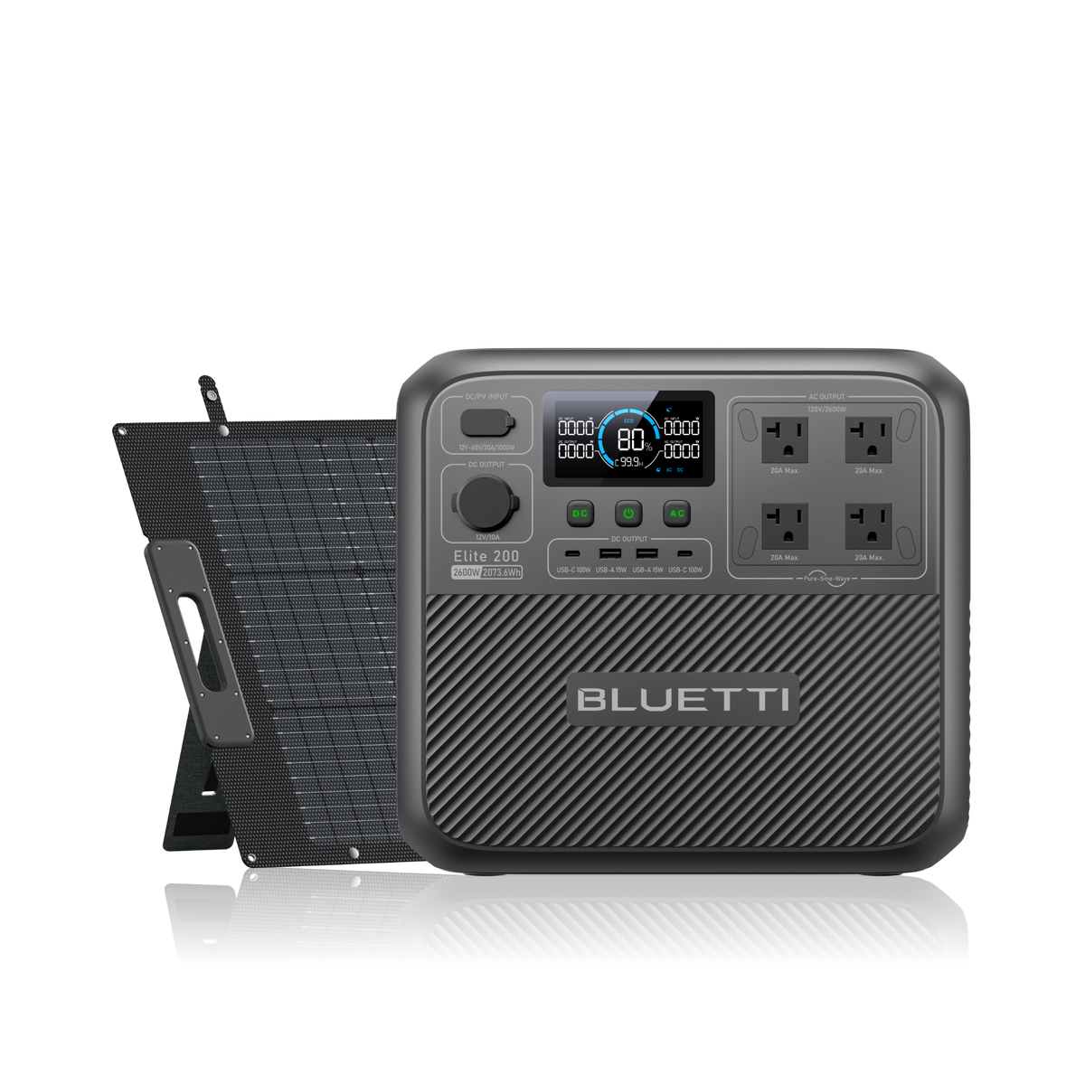 BLUETTI Elite 200 V2+200W Solar