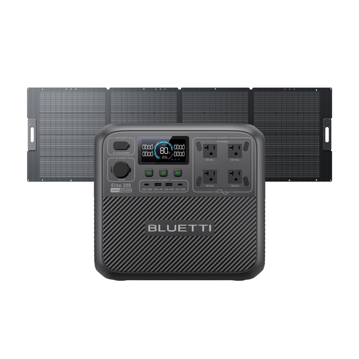 BLUETTI Elite 200 V2+350W Solar