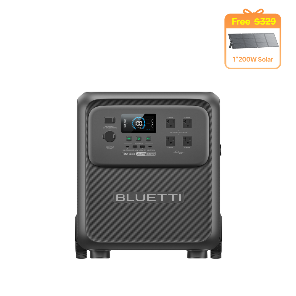 BLUETTI Elite 400 + Free 200W Solar(Value $329)